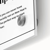 Champagne Definition Print - New Year's Eve Wall Art Decor