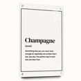 Champagne Definition Print - New Year's Eve Wall Art Decor