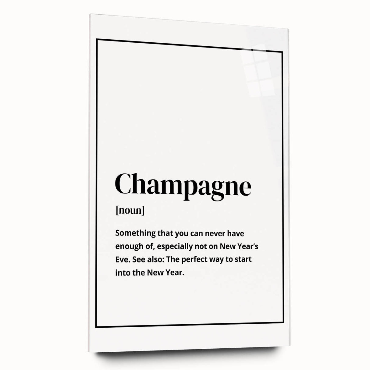 Champagne Definition Print - New Year's Eve Wall Art Decor