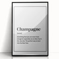 Champagne Definition Print - New Year's Eve Wall Art Decor