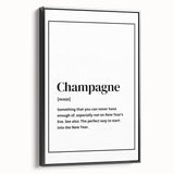 Champagne Definition Print - New Year's Eve Wall Art Decor