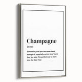 Champagne Definition Print - New Year's Eve Wall Art Decor