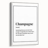 Champagne Definition Print - New Year's Eve Wall Art Decor