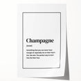Champagne Definition Print - New Year's Eve Wall Art Decor