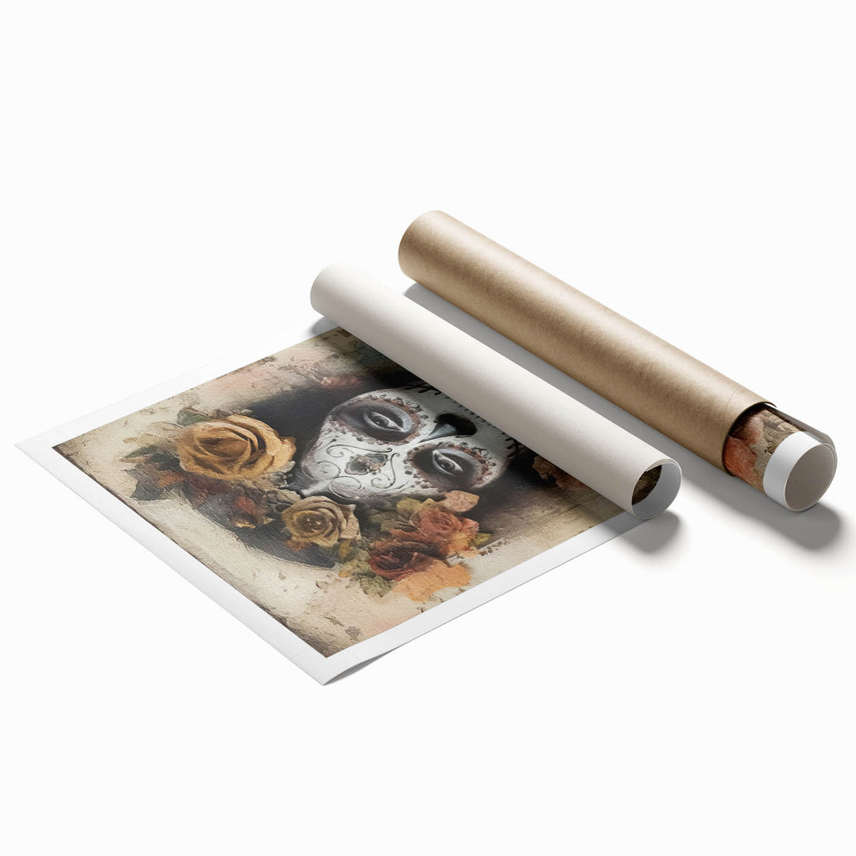 Timeless Floral Catrina – Día de los Muertos Art Prints