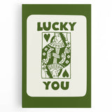 Lucky You Shamrock Wall Art - Celtic Irish Wall Art Decorations