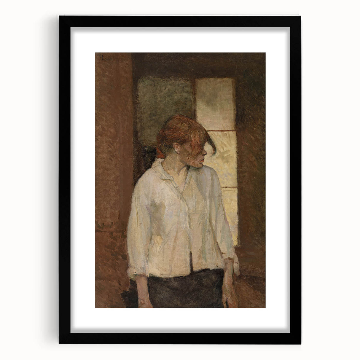 A Montrouge – Rosa La Rouge - Portrait by Toulouse-Lautrec