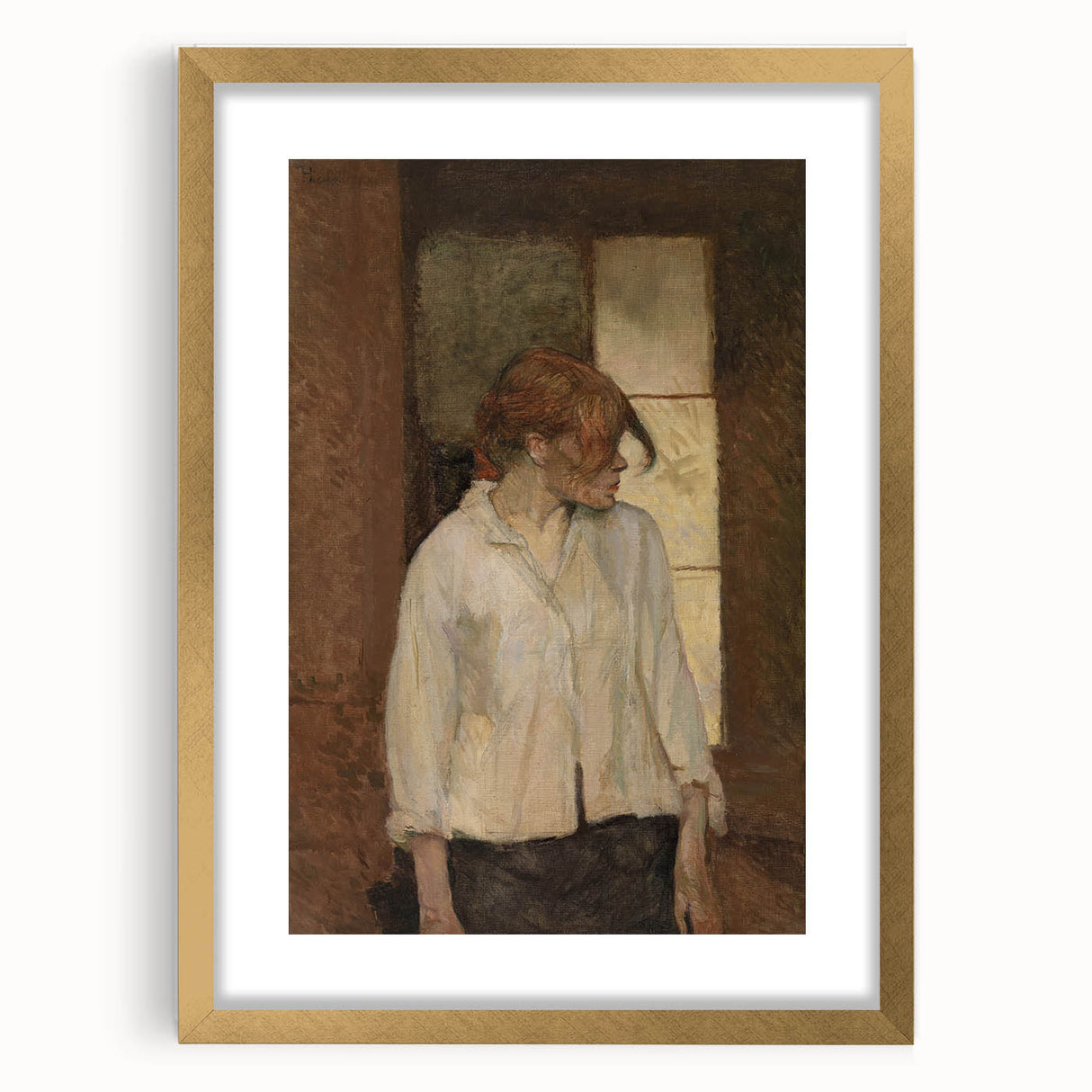 A Montrouge – Rosa La Rouge - Portrait by Toulouse-Lautrec