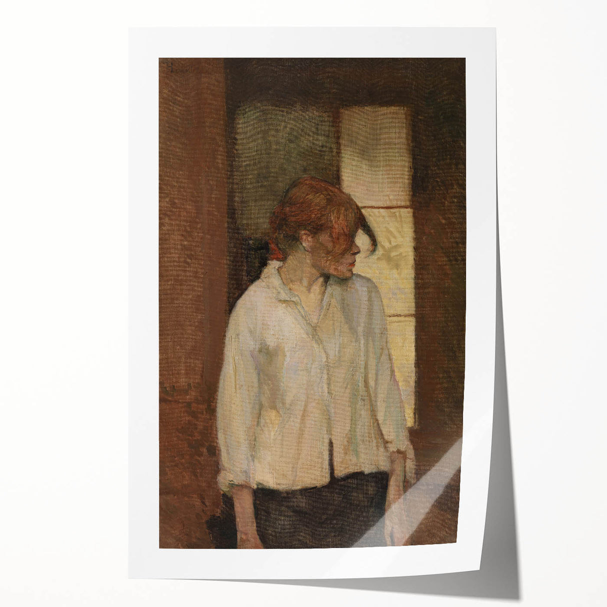 A Montrouge – Rosa La Rouge - Portrait by Toulouse-Lautrec