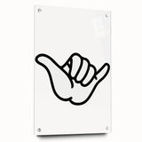 Shaka Hand - Boys Room Wall Art Kids Bedroom Decor
