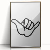 Shaka Hand - Boys Room Wall Art Kids Bedroom Decor