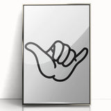 Shaka Hand - Boys Room Wall Art Kids Bedroom Decor