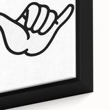 Shaka Hand - Boys Room Wall Art Kids Bedroom Decor