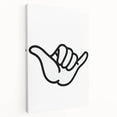 Shaka Hand - Boys Room Wall Art Kids Bedroom Decor