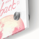 Love You to the Moon Girls Room Wall Art – Nursery Print