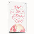 Love You to the Moon Girls Room Wall Art – Nursery Print