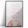 Love You to the Moon Girls Room Wall Art – Nursery Print