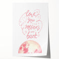 Love You to the Moon Girls Room Wall Art – Nursery Print