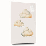 Soft Watercolor Clouds Nursery Wall Art - Baby Room Decor