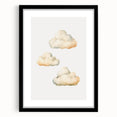 Soft Watercolor Clouds Nursery Wall Art - Baby Room Decor