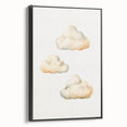 Soft Watercolor Clouds Nursery Wall Art - Baby Room Decor
