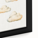 Soft Watercolor Clouds Nursery Wall Art - Baby Room Decor
