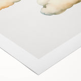 Soft Watercolor Clouds Nursery Wall Art - Baby Room Decor