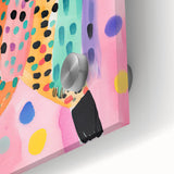 Framed Canvas Art for Children - Playful Cheetah Nursery Print