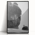 Framed landscape acrylic print showcasing a vibrant black front view design, perfect for modern decor. Ideal for enhancing any living space with stylish artwork.