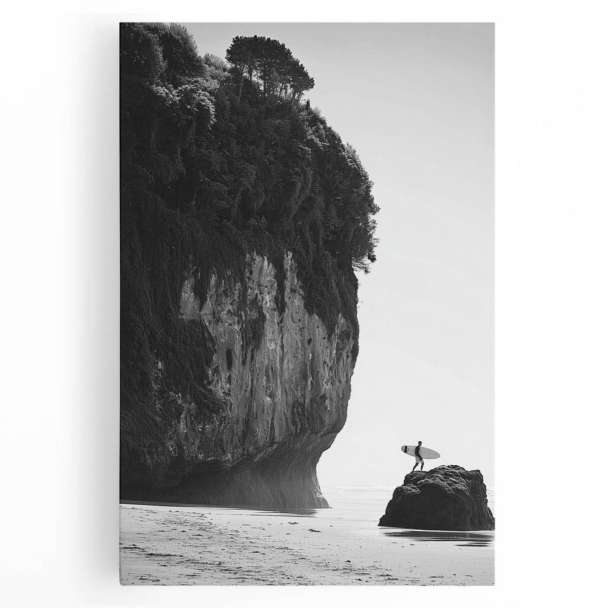 Vibrant stretched canvas artwork showcasing a landscape design with rich colors and intricate details, ideal for enhancing home decor aesthetics.