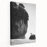 Stretched landscape canvas showcasing vibrant African wall art design with intricate patterns and colors, viewed from the side, ideal for home decor.