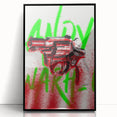 Edgy Pop Art Wall Art – Bold Graffiti Canvas Print