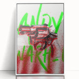 Edgy Pop Art Wall Art – Bold Graffiti Canvas Print