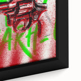 Edgy Pop Art Wall Art – Bold Graffiti Canvas Print