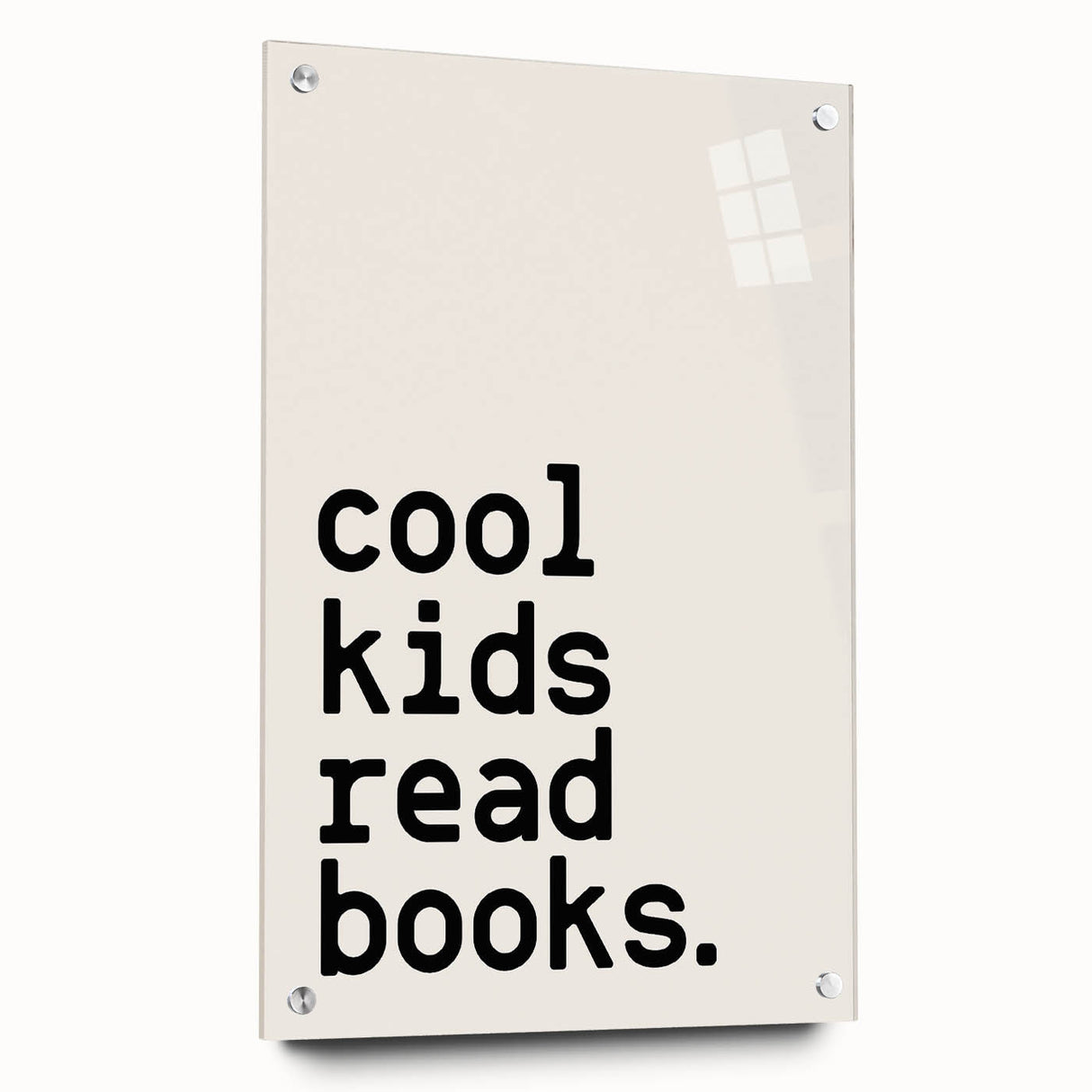 “Cool Kids Read Books” Typography Art Print for Kids Room