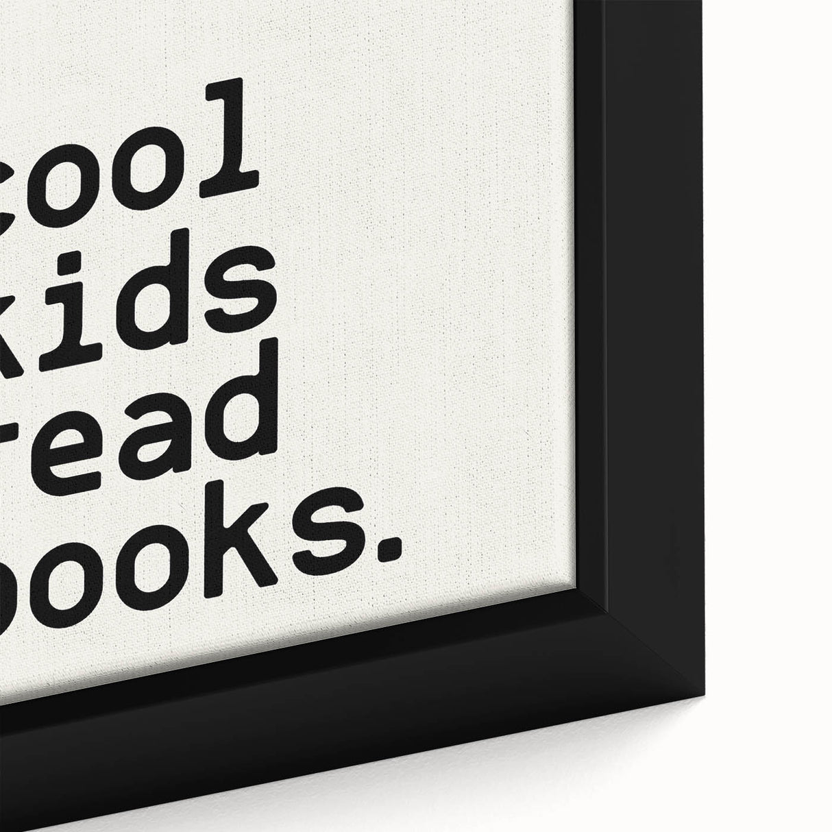 “Cool Kids Read Books” Typography Art Print for Kids Room