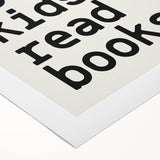 “Cool Kids Read Books” Typography Art Print for Kids Room