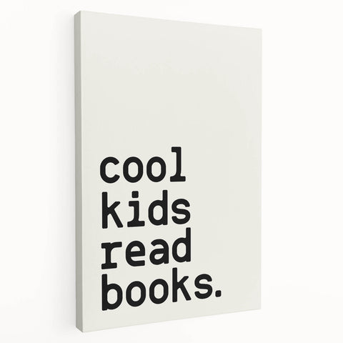 “Cool Kids Read Books” Typography Art Print for Kids Room