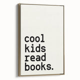 “Cool Kids Read Books” Typography Art Print for Kids Room