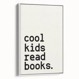 “Cool Kids Read Books” Typography Art Print for Kids Room