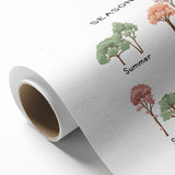 Seasons of the Year Typography Art Print – Summer, Fall, Spring, Winter Wall Art