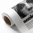 Monochrome Motivational Typography Art Print - "Seek" Canvas