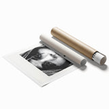 Monochrome Motivational Typography Art Print - "Seek" Canvas