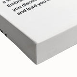 Monochrome Motivational Typography Art Print - "Seek" Canvas