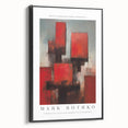 Black and white landscape painting on framed canvas, featuring minimalist style, ideal for bedroom wall decor.