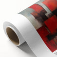 Rolled canvas featuring a Mark Rothko-inspired abstract design in soft pastel shades.