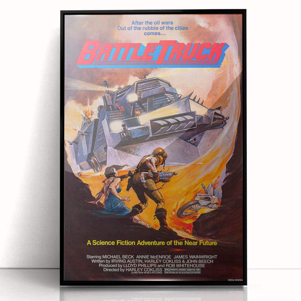Retro Wall Art - Battletruck Vintage Sci-Fi Poster