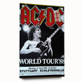 AC/DC "World Tour '88" Poster - Vintage Rock Concert Wall Art