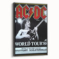 AC/DC "World Tour '88" Poster - Vintage Rock Concert Wall Art