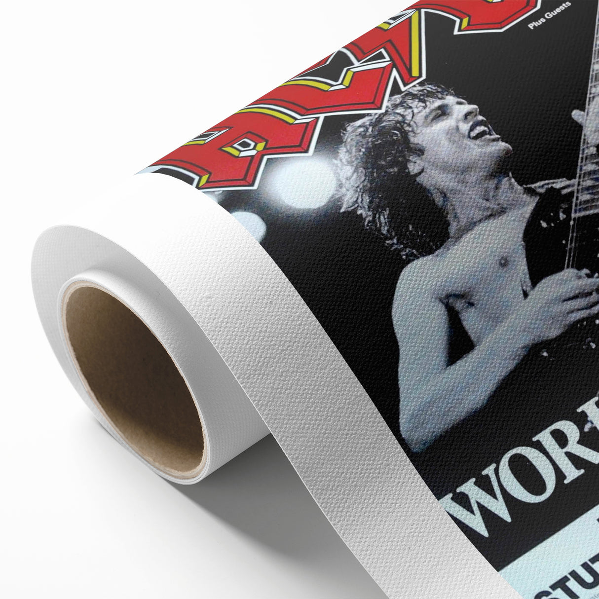 AC/DC "World Tour '88" Poster - Vintage Rock Concert Wall Art